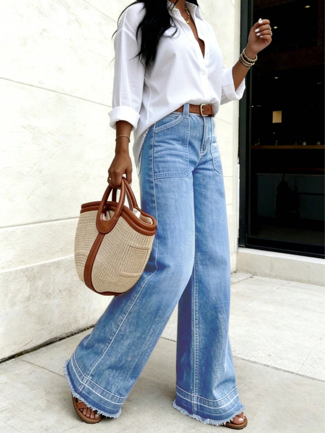 Jeans SHEIN, albastru