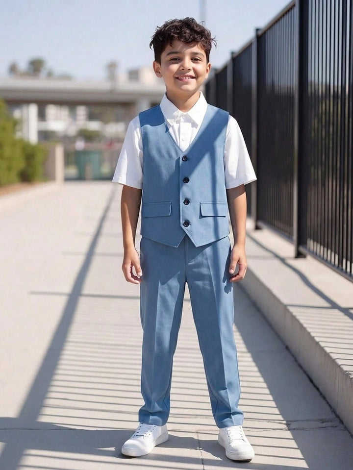 Costum SHEIN, albastru