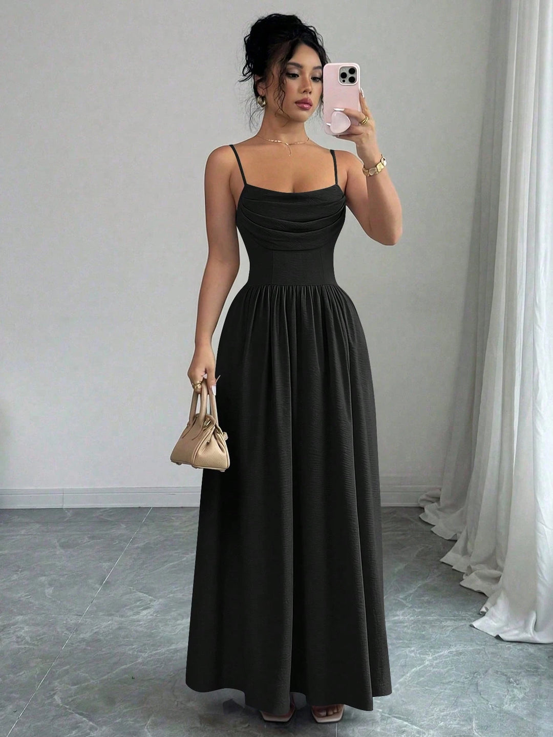 Rochie maxi SHEIN, negru