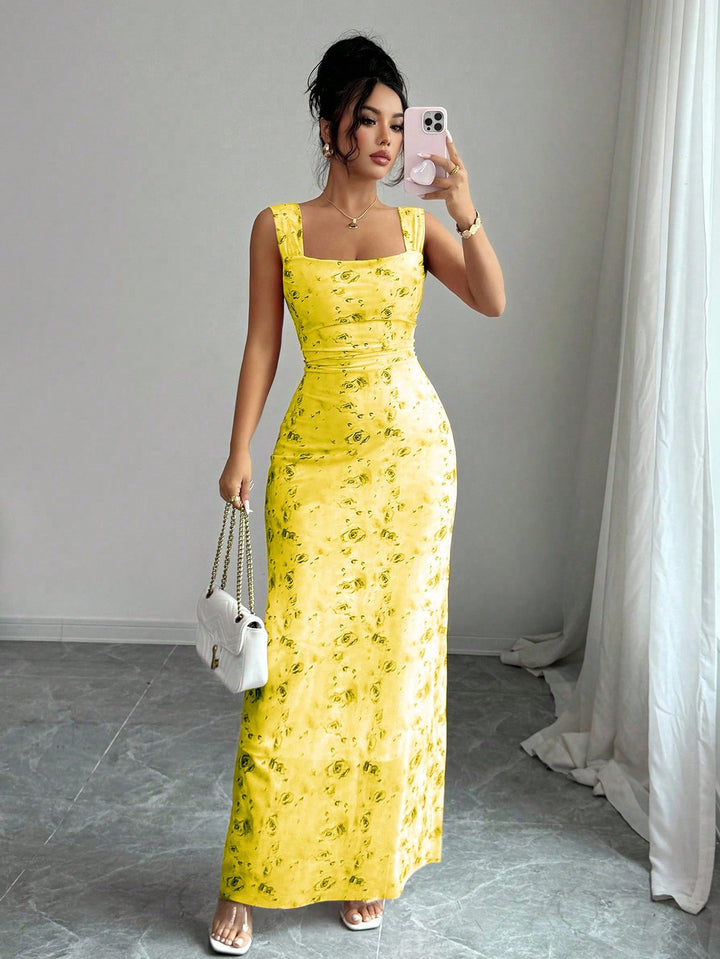 Rochie maxi SHEIN, mix culori