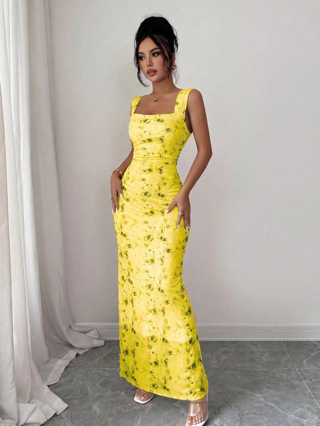 Rochie maxi SHEIN, mix culori