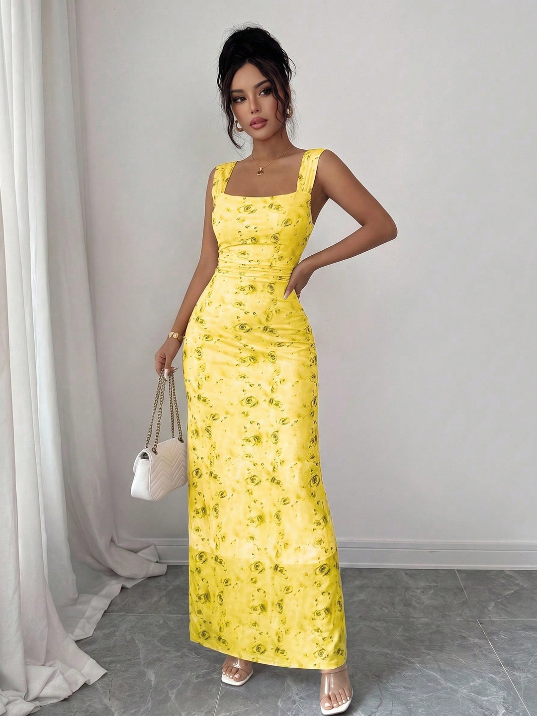 Rochie maxi SHEIN, mix culori