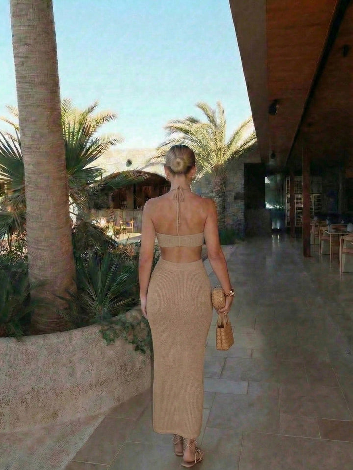 Rochie maxi SHEIN, maro