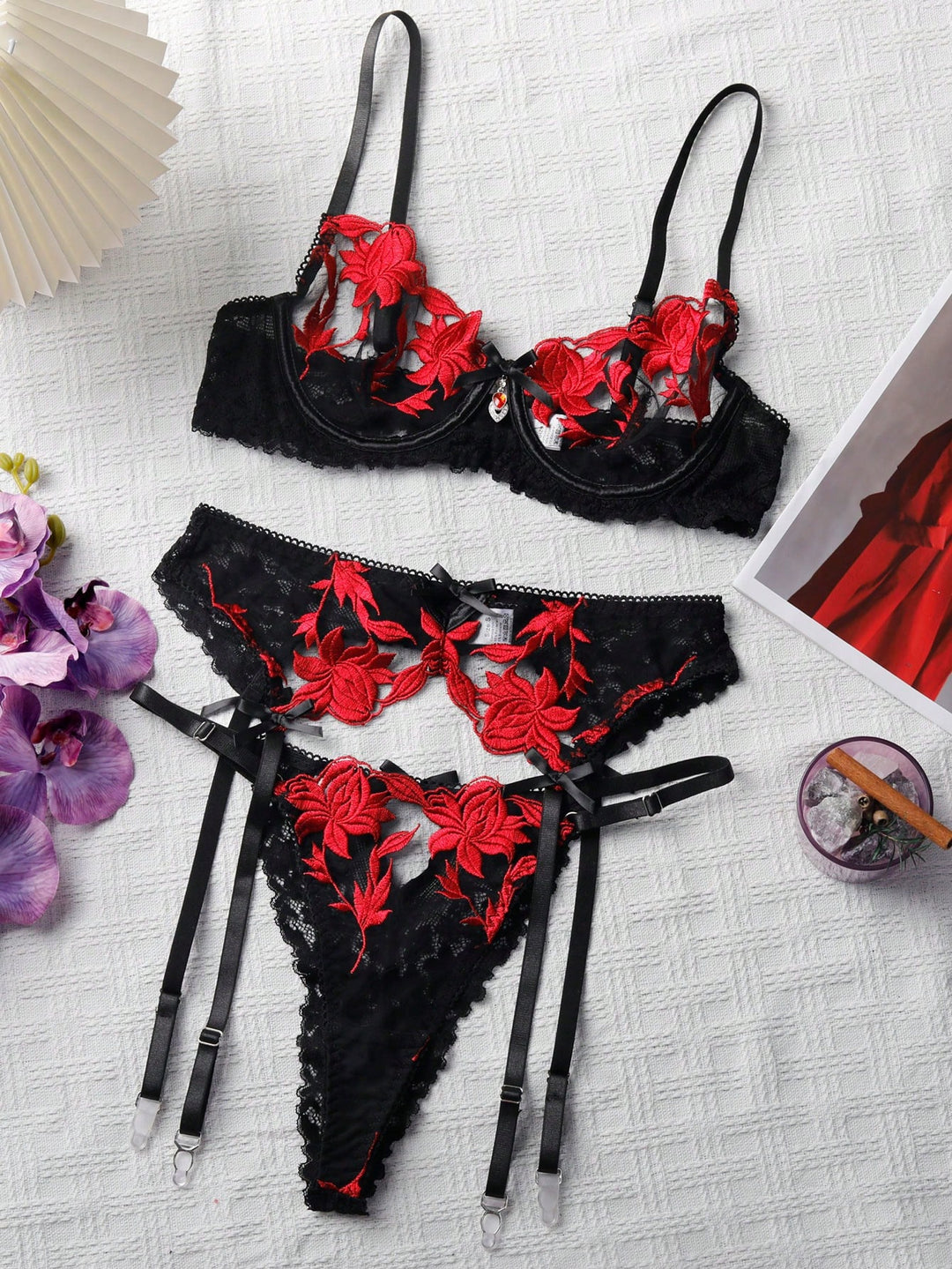 Set lenjerie intima SHEIN, negru