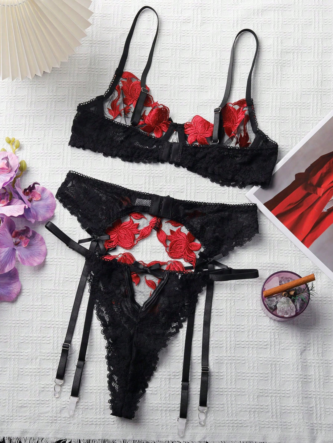 Set lenjerie intima SHEIN, negru