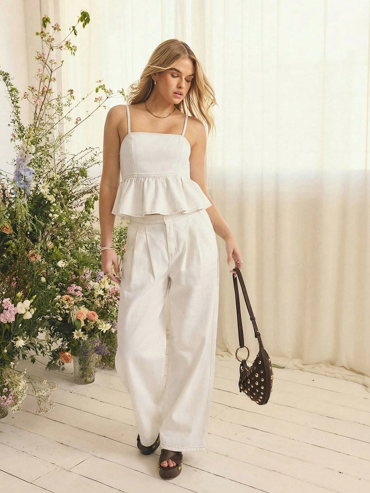 Top SHEIN, alb