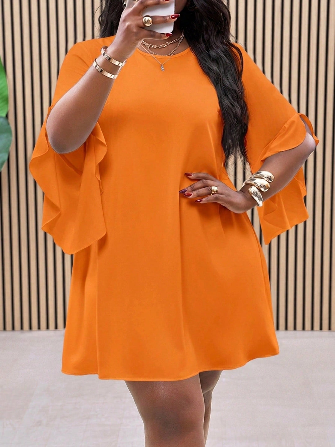 Rochie SHEIN, portocaliu