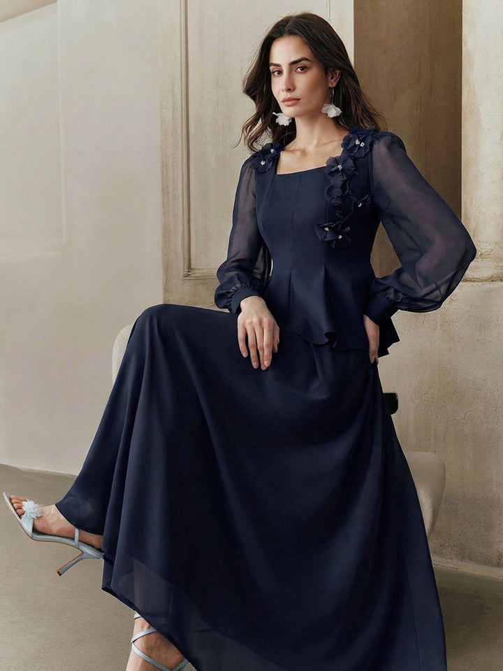 Rochie maxi SHEIN, albastru