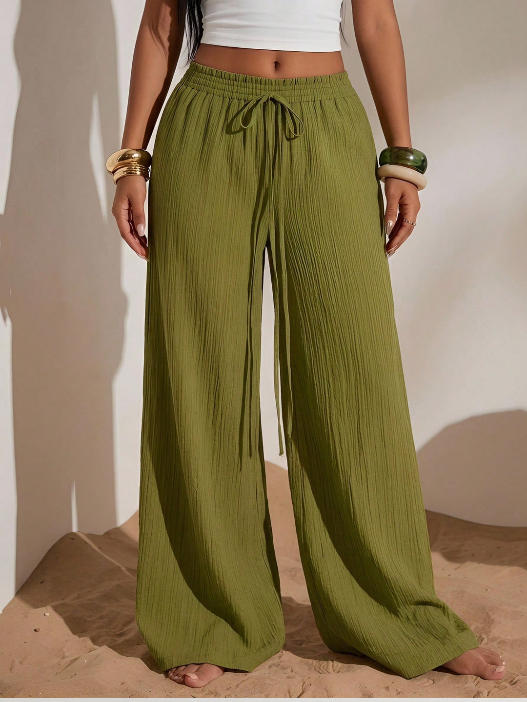 Pantaloni SHEIN, verde