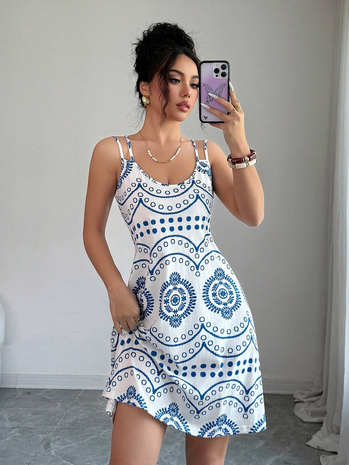 Rochie scurtă SHEIN, albastru