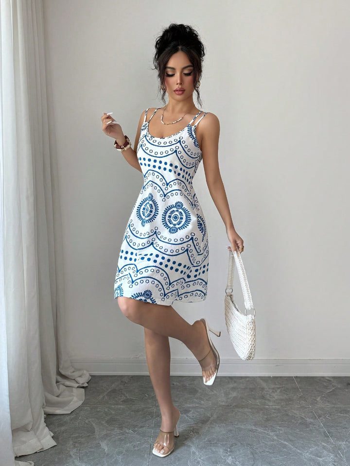 Rochie scurtă SHEIN, albastru