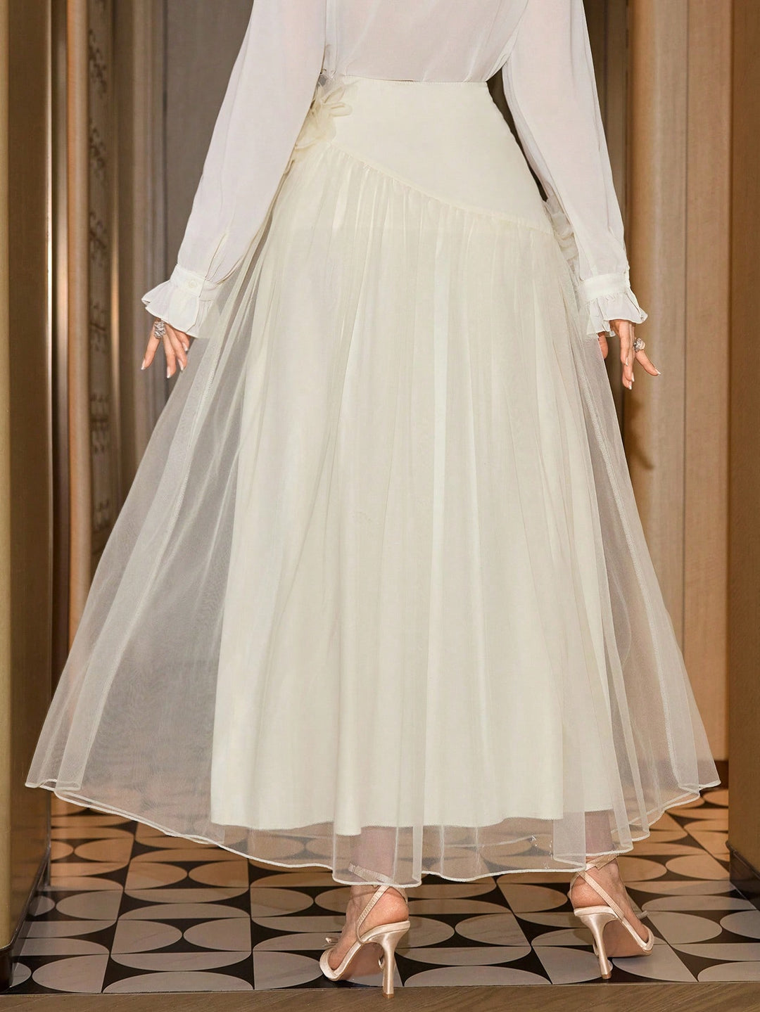 Fustă SHEIN, portocaliu