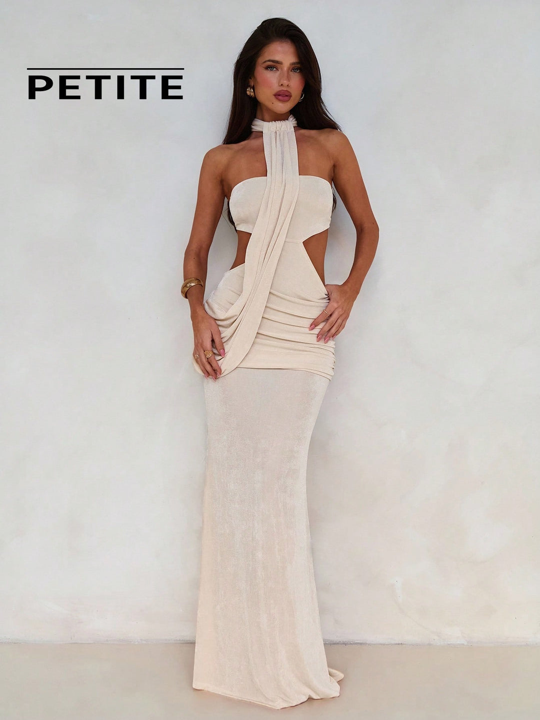 Rochie maxi SHEIN, bej