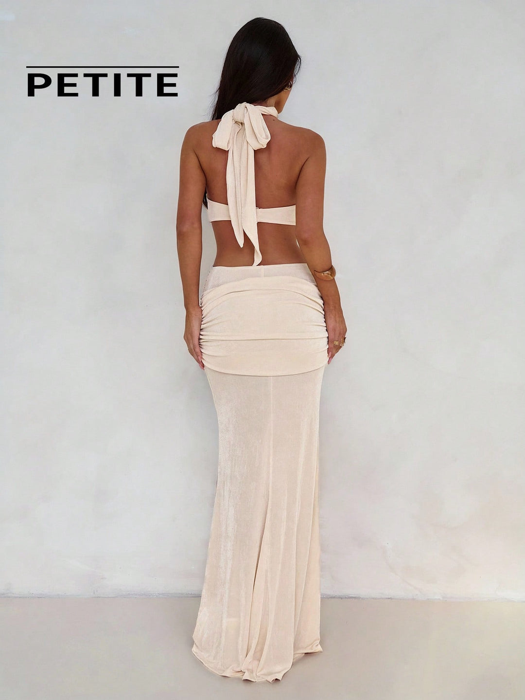 Rochie maxi SHEIN, bej