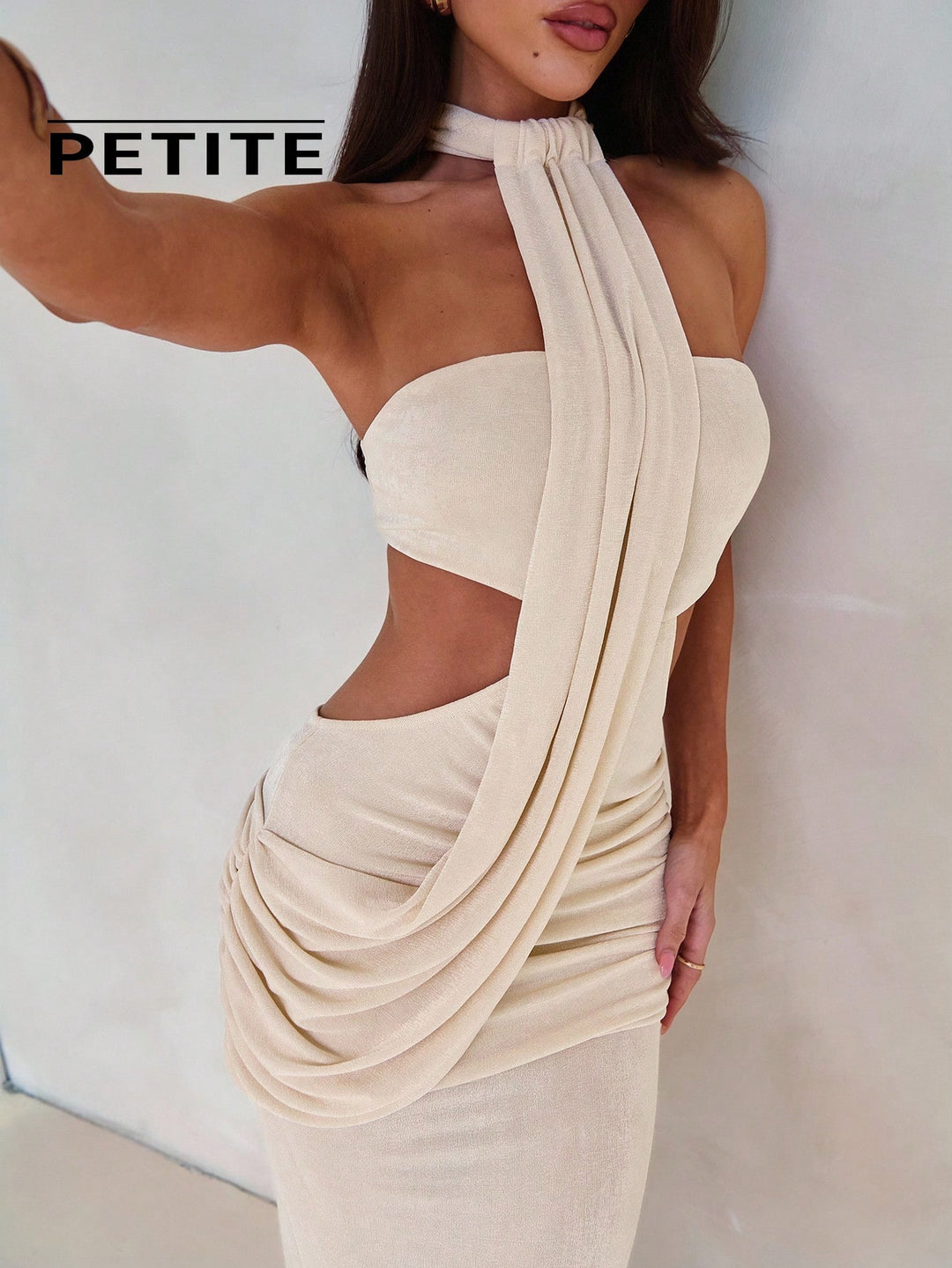 Rochie maxi SHEIN, bej
