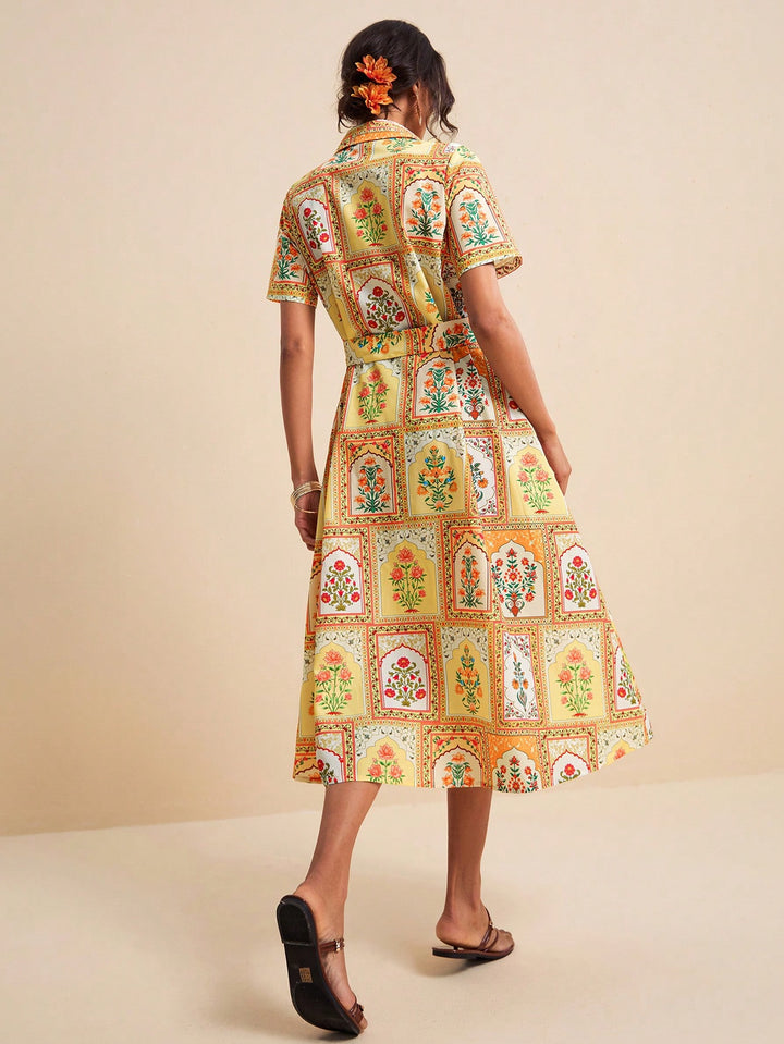 Rochie midi SHEIN, mix culori