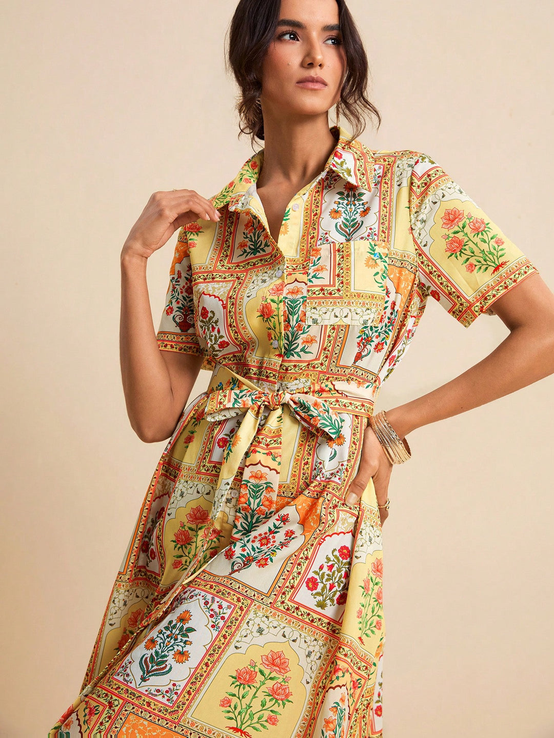 Rochie midi SHEIN, mix culori