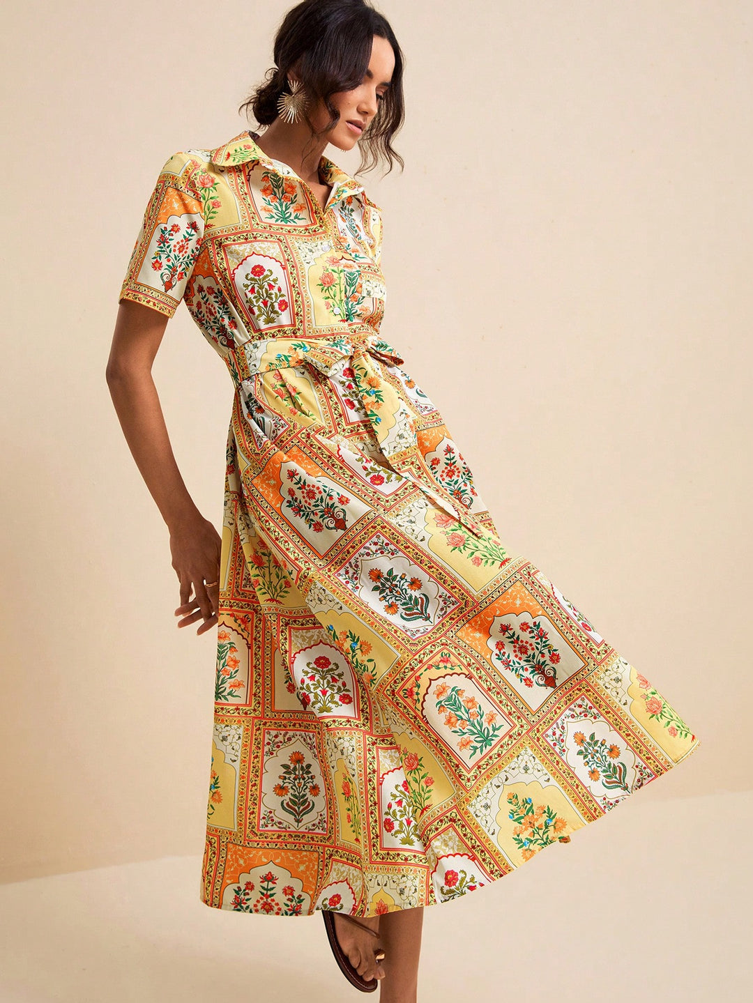 Rochie midi SHEIN, mix culori