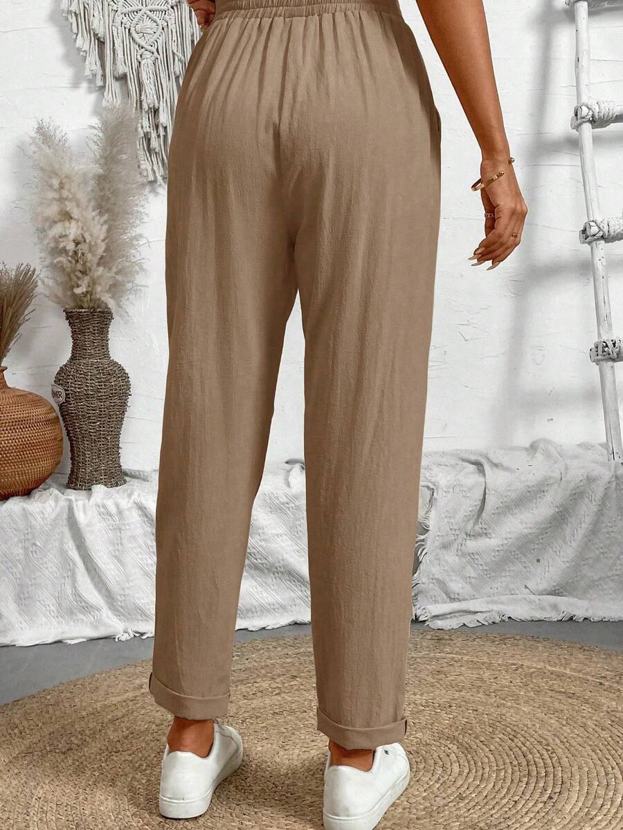 Pantaloni SHEIN, maro