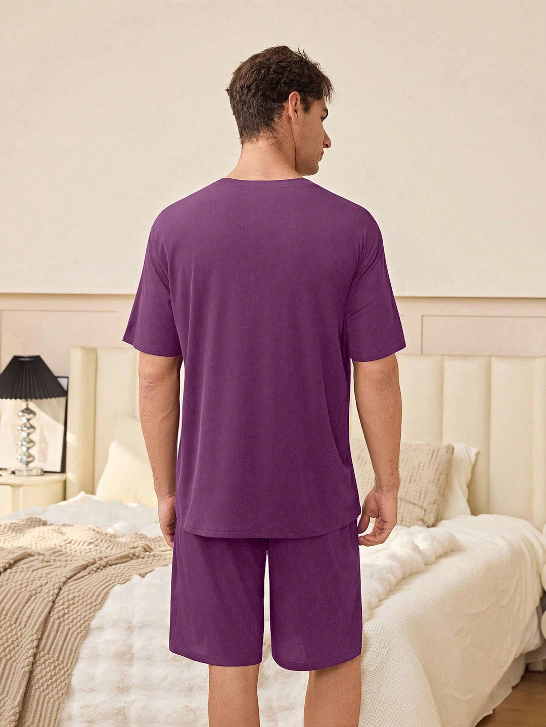 Compleu pijamale SHEIN, mov