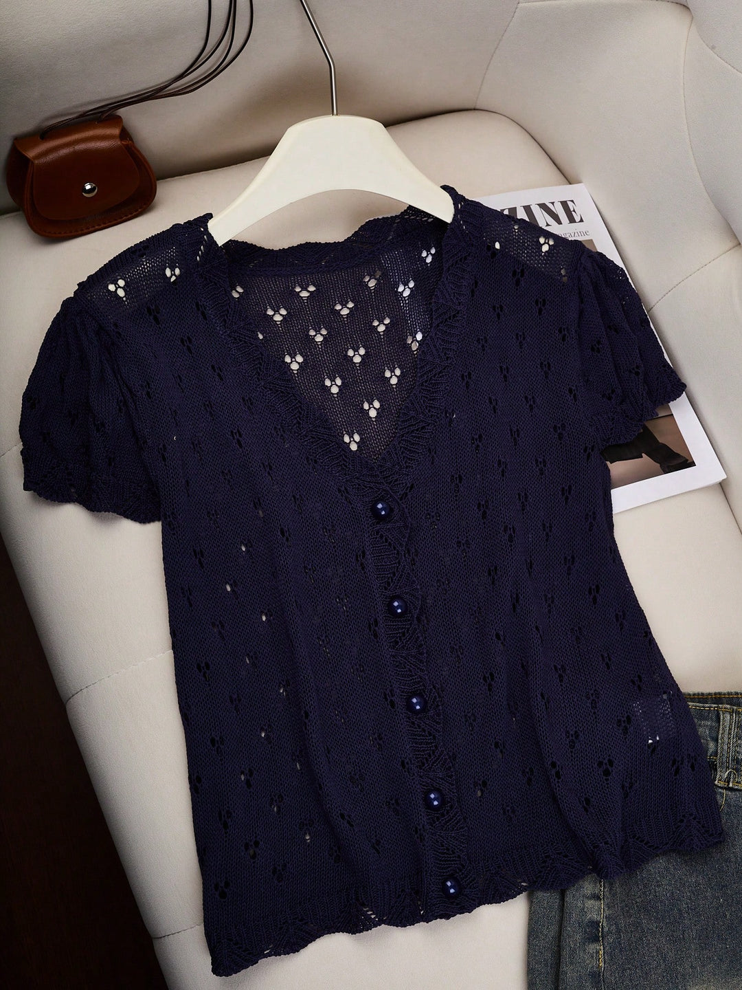 Cardigan SHEIN, albastru