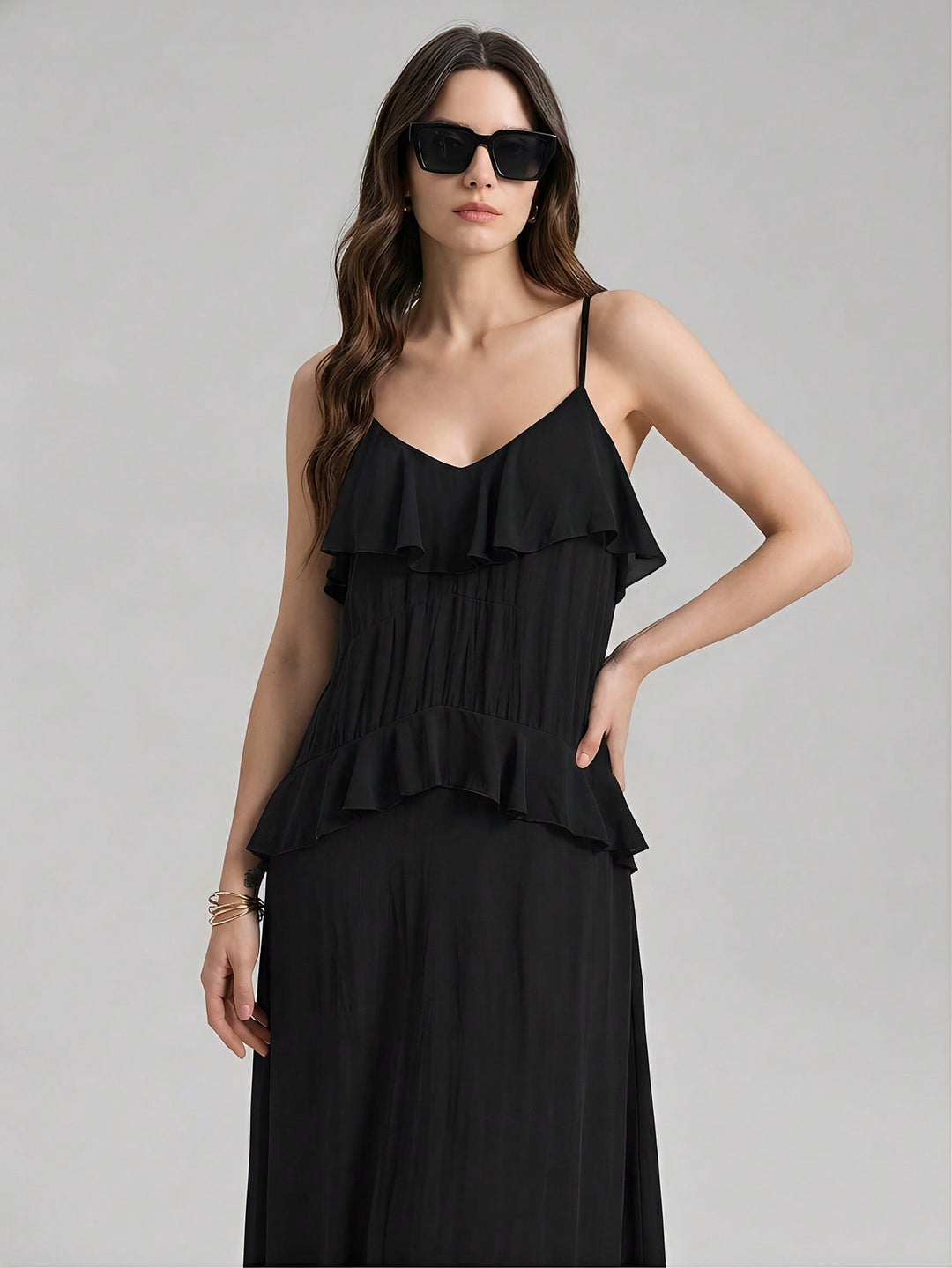 Rochie maxi SHEIN, negru