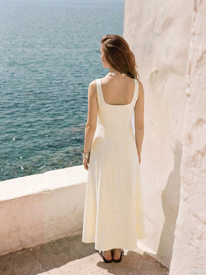 Rochie maxi SHEIN, galben