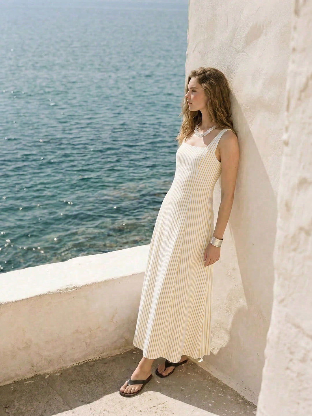 Rochie maxi SHEIN, galben