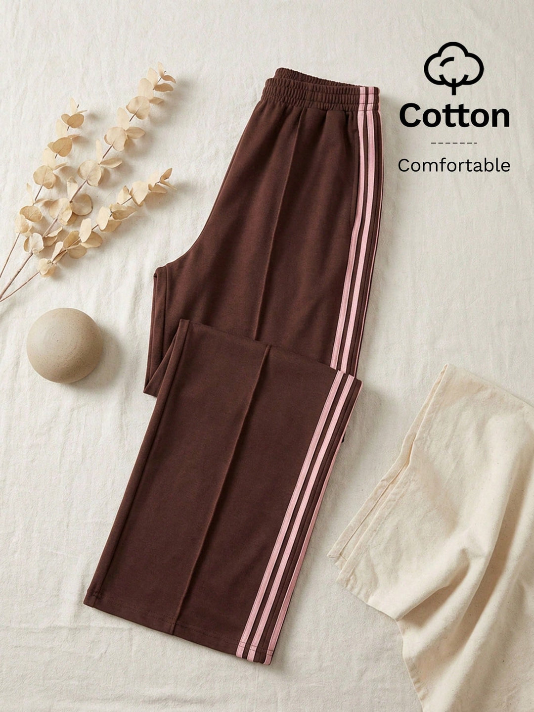Pantaloni SHEIN, maro
