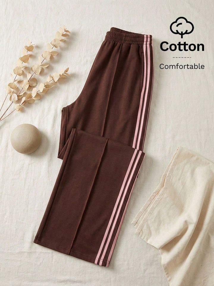 Pantaloni SHEIN, maro