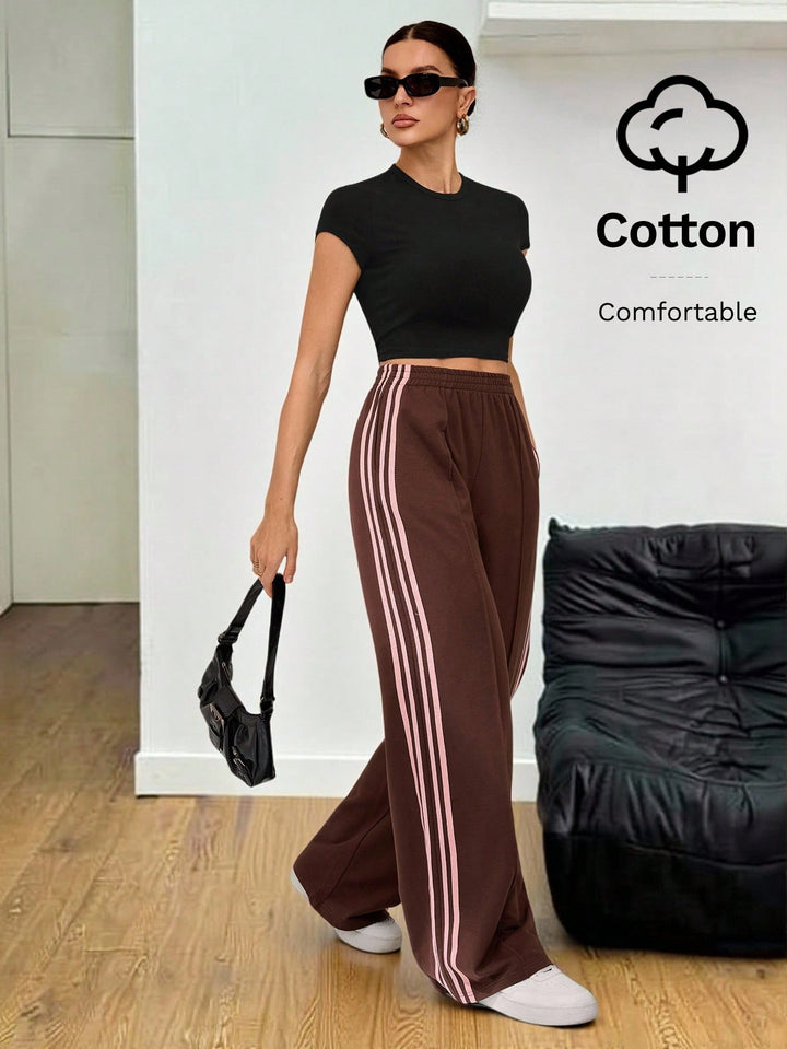 Pantaloni SHEIN, maro