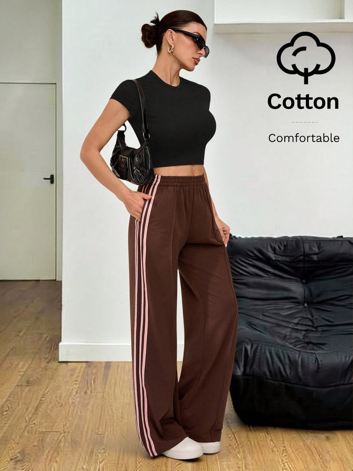 Pantaloni SHEIN, maro