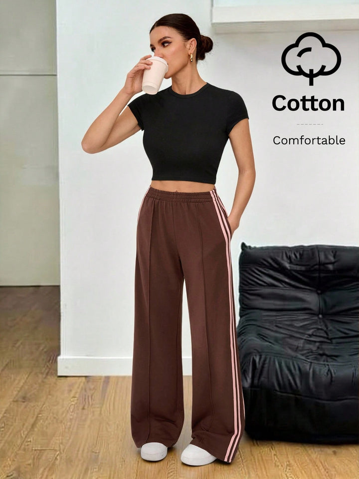 Pantaloni SHEIN, maro