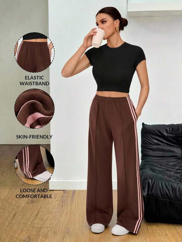 Pantaloni SHEIN, maro