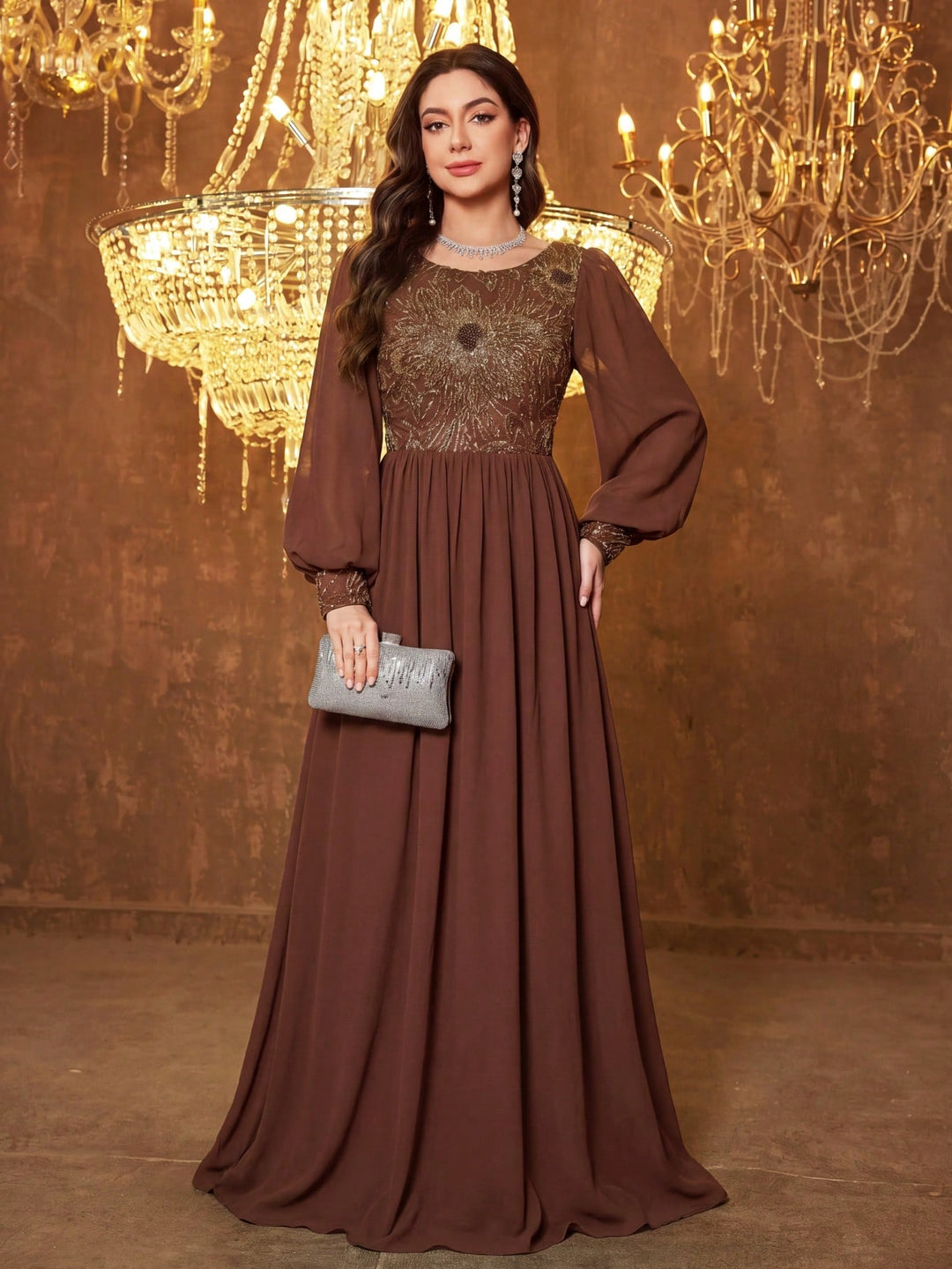 Rochie SHEIN, maro
