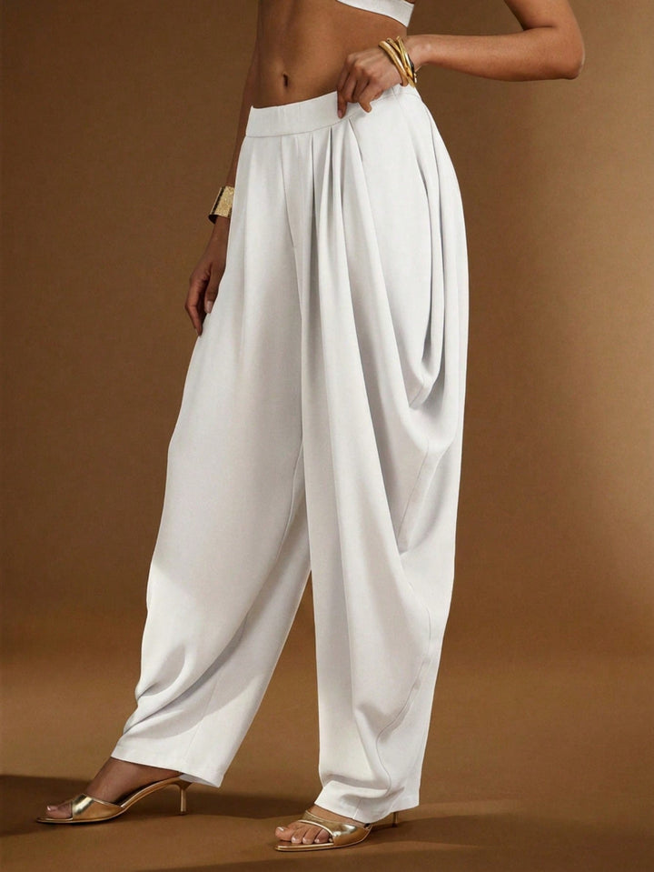 Pantaloni SHEIN, alb