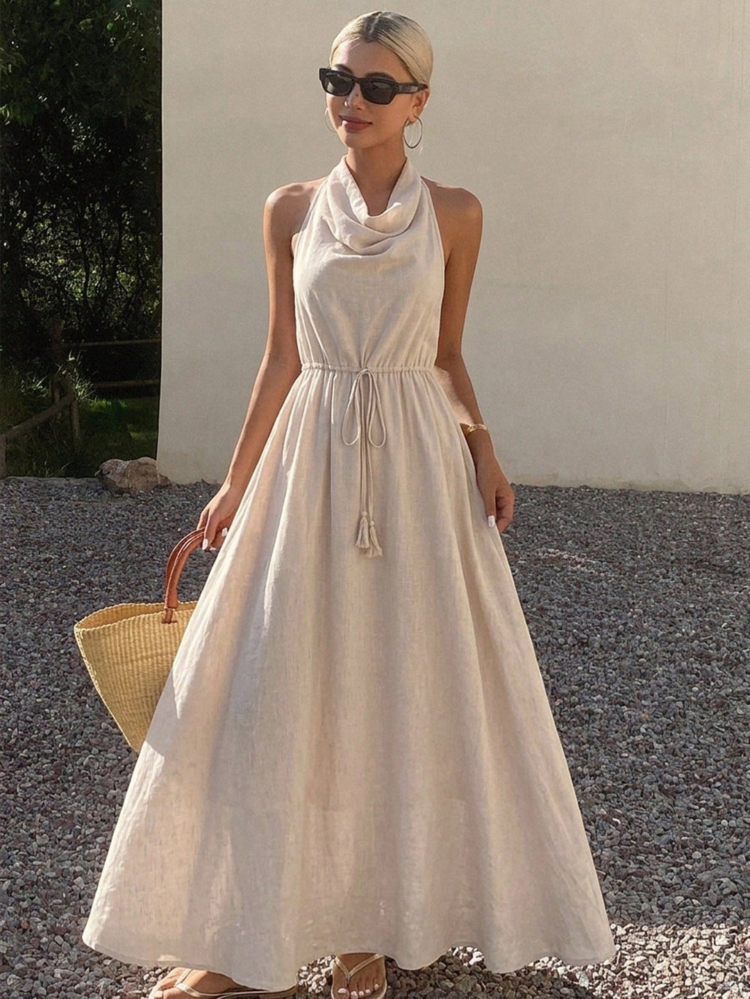 Rochie maxi SHEIN, portocaliu