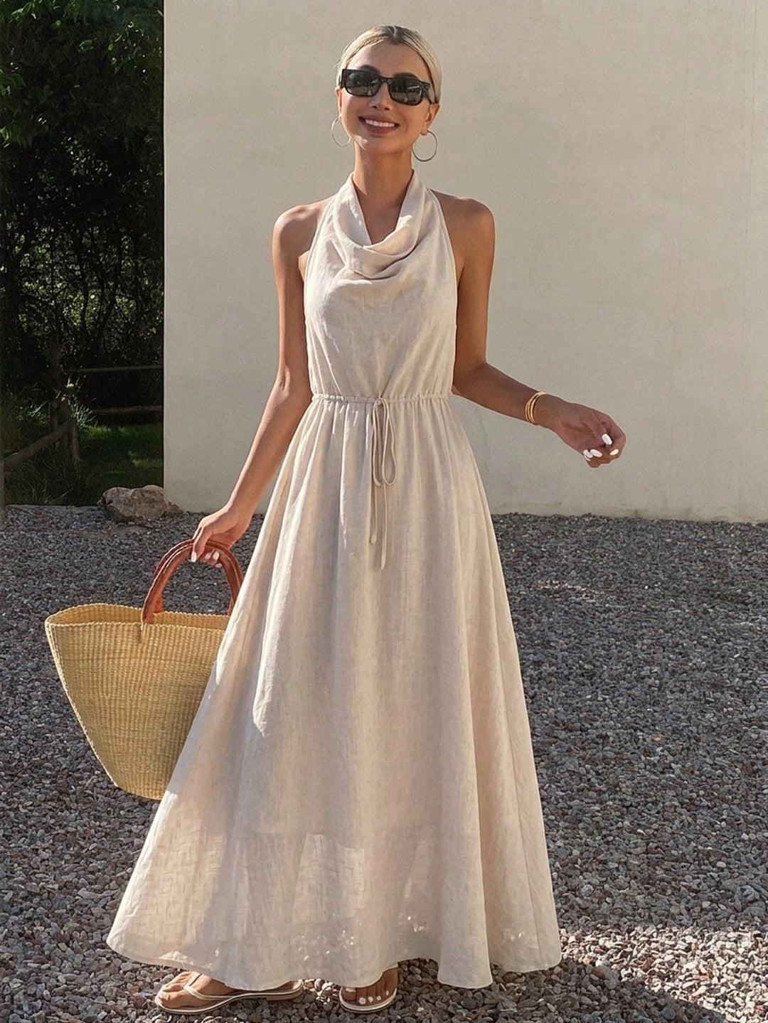 Rochie maxi SHEIN, portocaliu