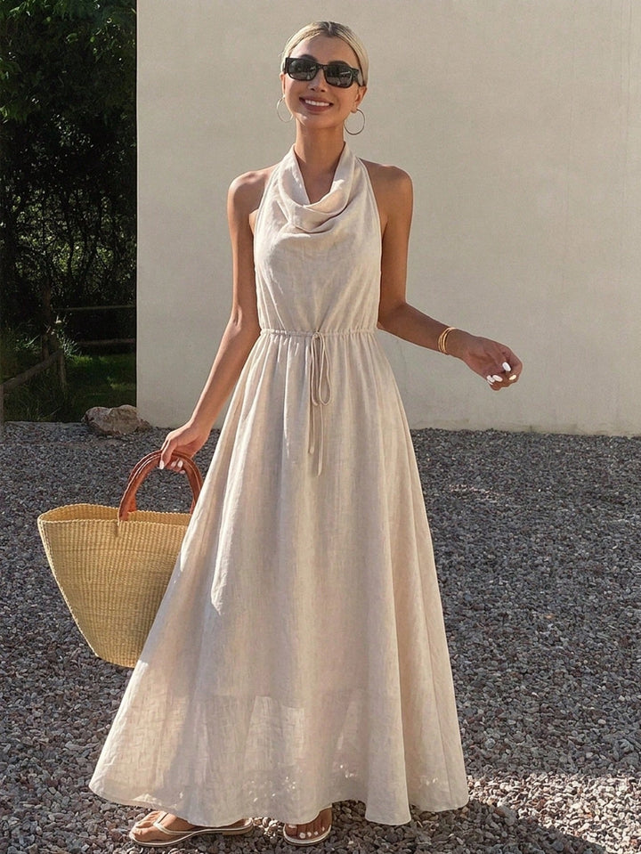 Rochie maxi SHEIN, portocaliu