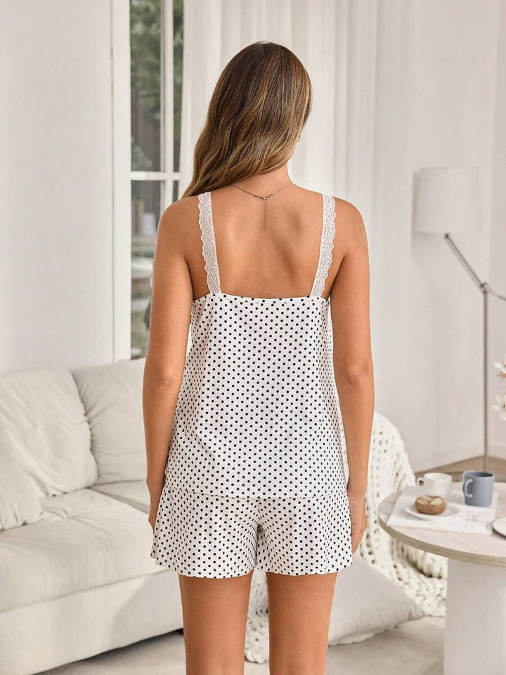 Compleu pijamale SHEIN, alb