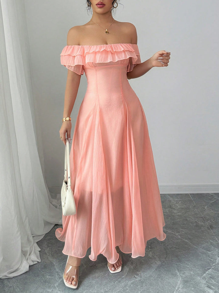 Rochie maxi SHEIN, roz