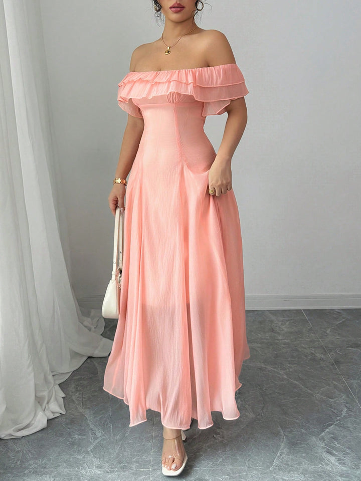 Rochie maxi SHEIN, roz