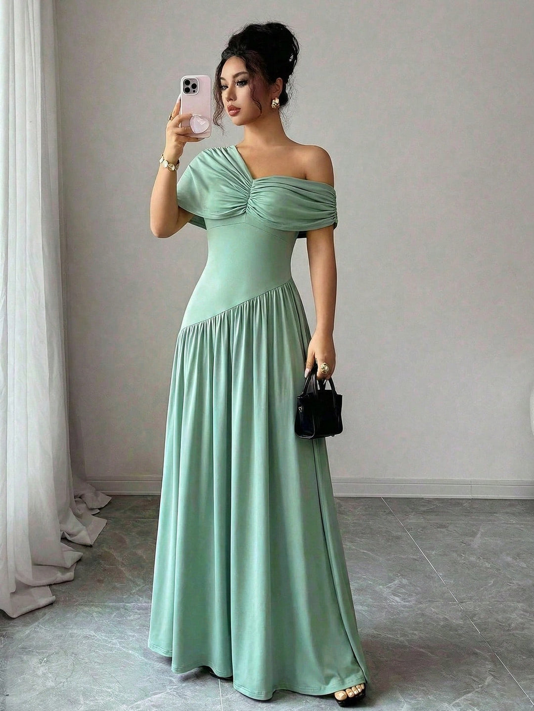 Rochie maxi SHEIN, verde