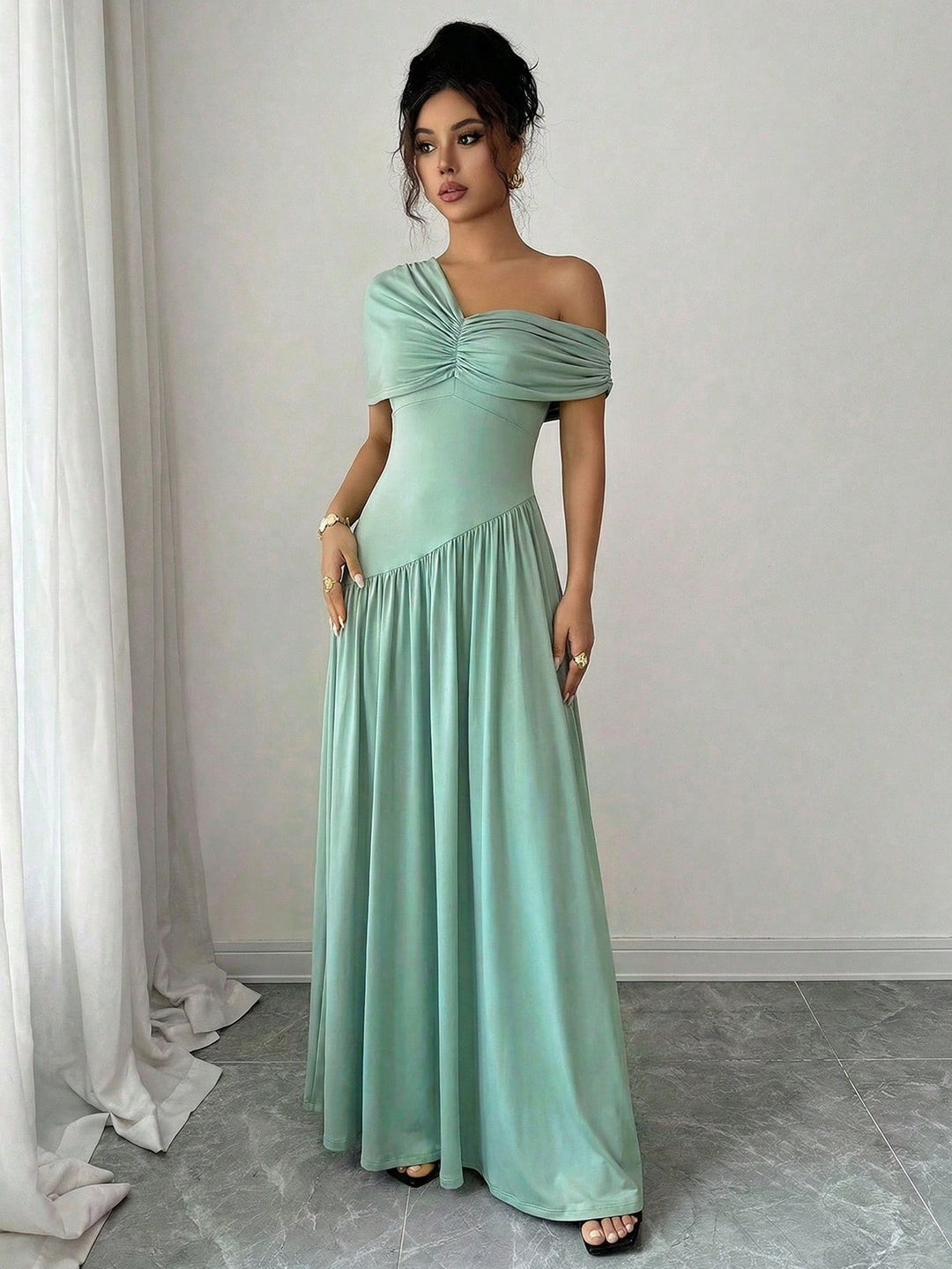 Rochie maxi SHEIN, verde