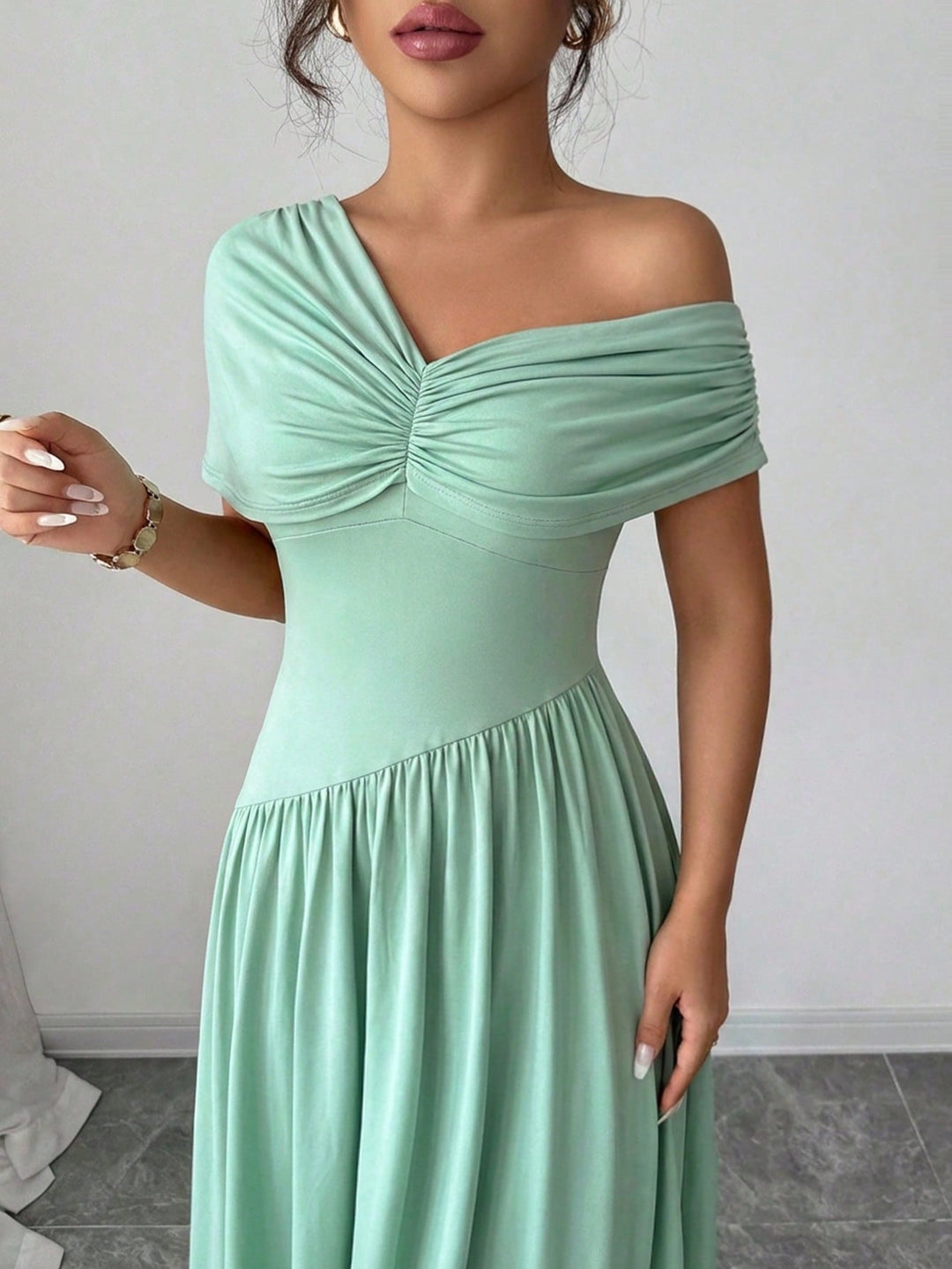 Rochie maxi SHEIN, verde