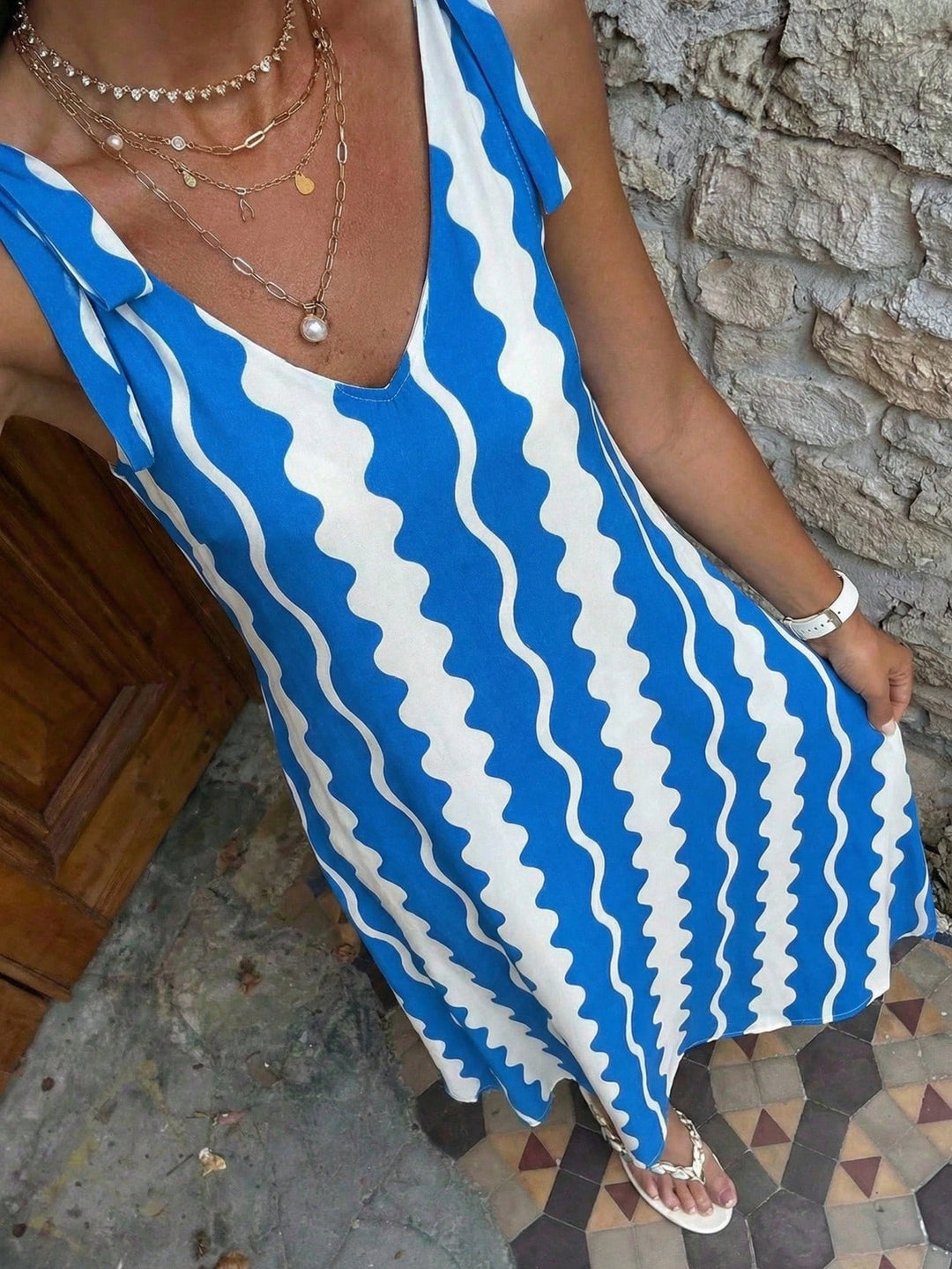 Rochie maxi SHEIN, albastru