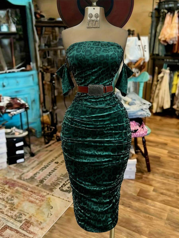 Rochie midi SHEIN, verde