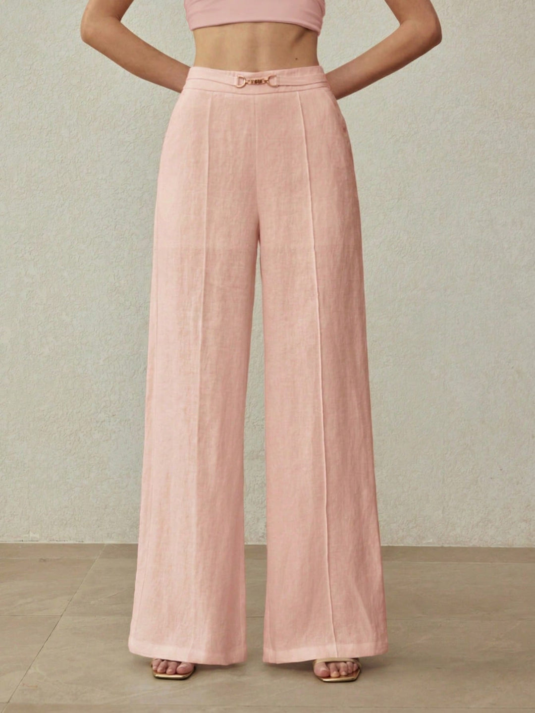 Pantaloni SHEIN, roz