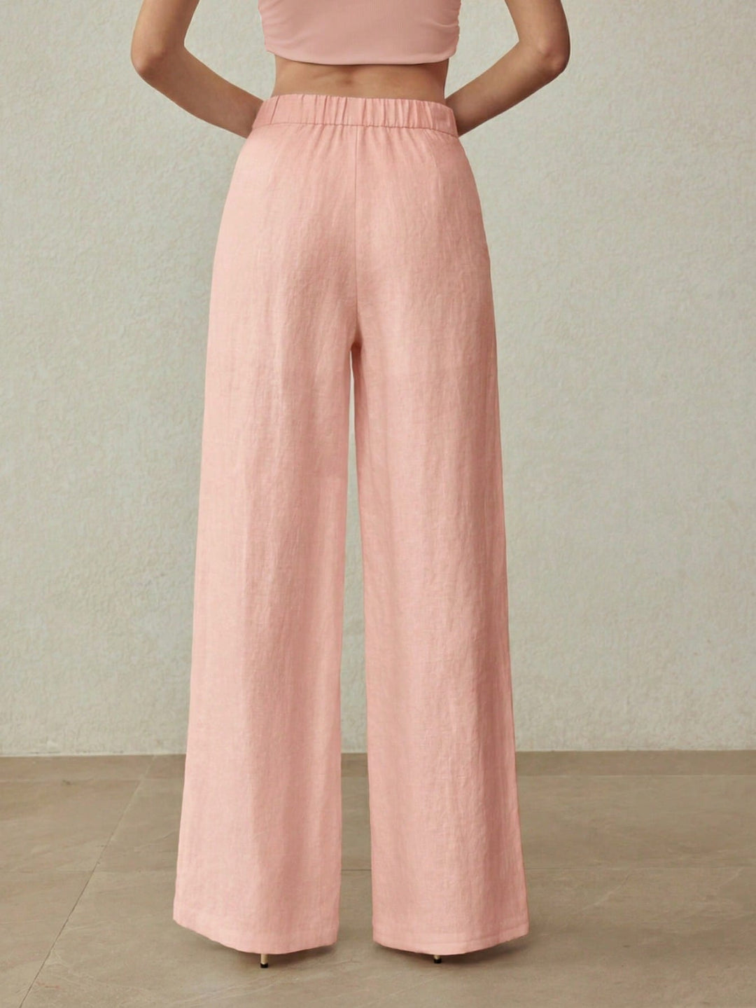 Pantaloni SHEIN, roz
