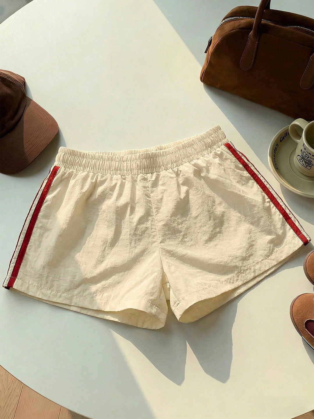 Pantaloni scurți SHEIN, bej